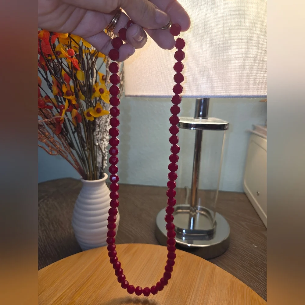 🌟BOGO Free🌟Elegant Red Beaded Jewelry Set - Picture 5 of 5